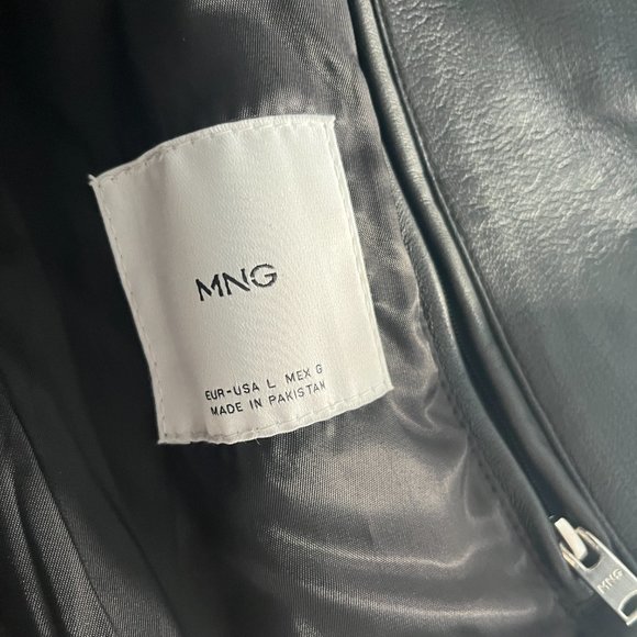 MENS LEATHER JACKET (BLACK) - Picture 4 of 4